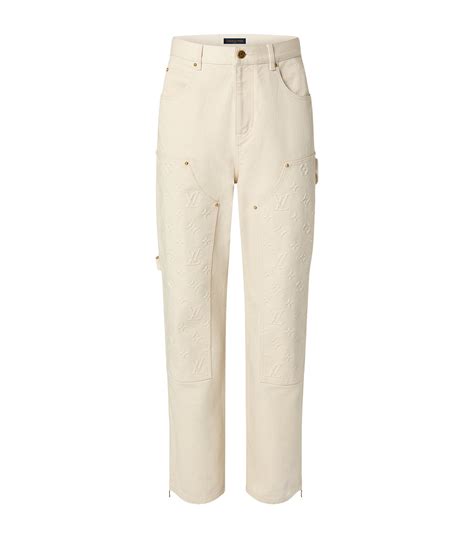 white louis vuitton pants|louis vuitton monogram pants.